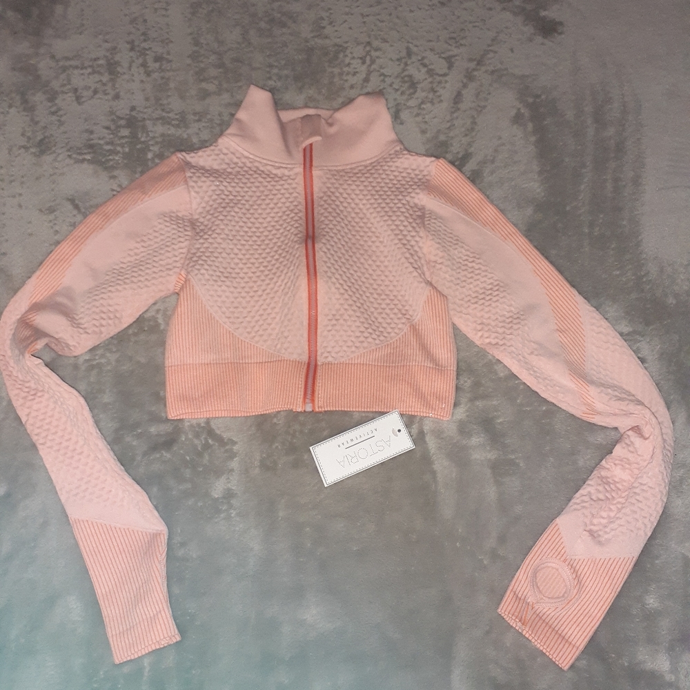 Astoria Activewear MOMENTUM Zip- Peaches & Cream